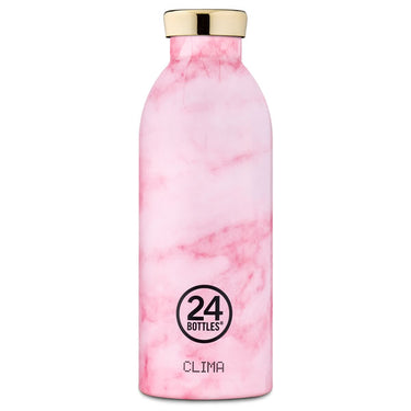 24Bottles Clima Bottle »Pink Marble« isolierte Edelstahl-Trinkflasche – Ansicht 1
