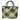 Shopper "Avenue" XL Ecru - Green • Handed By von Handed By – Produktansicht