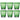 Trinkglas BURANO 6-er Set "Verde" von LEONARDO