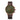Herrenuhr Chrono "Hamburg" Dunkelgrün Bronze Vintage Mokka • Sternglas