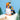 Gestrickter Papageitaucher-Weihnachtsdekoration mit gestreiftem Schal  • Best Years Ltd