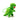 Gestrickter grüner T-Rex-Dinosaurier mit Blumen  • Best Years Ltd