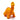 Gestrickter Diplodocus Plüsch-Dinosaurier - Orange • Best Years Ltd