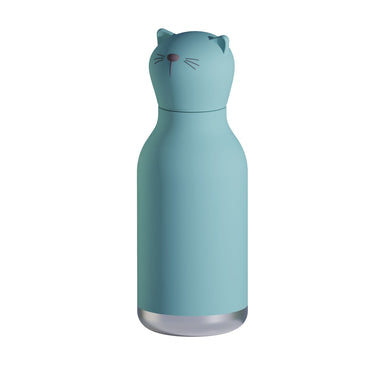 ASOBU Bestie Trinkflasche Katze „Kiki“ Türkis – Produktansicht 2