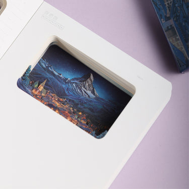 3D-Notizbuch Alpen „Matterhorn bei Nacht“ • BUDDHIHERZ