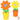 Seifenblasen-Blumentopf mit LED – Orange Blüte • Cepewa