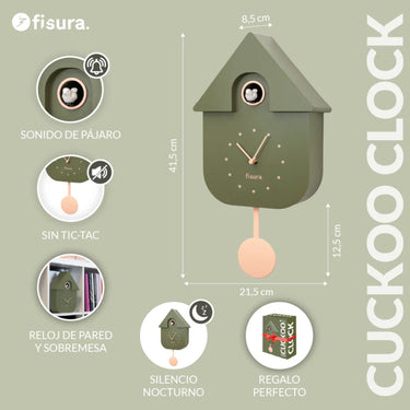 Fisura CUCKOO Clock „Olive“ – Produktansicht 2