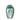 Glasobjekt-Qualle-OCEANO-10-4-cm-t-rkis-LEONARDO-01