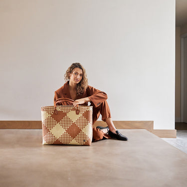 Shopper "Avenue" XL Ecru - Sienna • Handed By von Handed By – Produktansicht