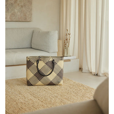 Shopper "Avenue" XL Ecru - Taupe • Handed By von Handed By – Produktansicht