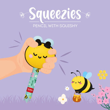 Anti-Stress-Bleistift mit Bienenaufsatz – „Squeezies – Bee“ • LEGAMI MILANO