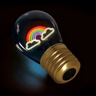 Deko-Tischlampe in Glühbirnenform - "Rainbow" von LEGAMI, Produktansicht 2