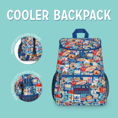 Thermorucksack - Cooler Backpack "Travel Stickers" 20 Liter von LEGAMI, Produktansicht 2