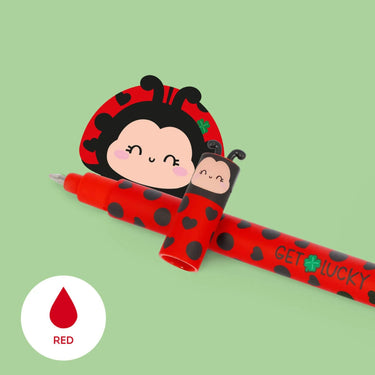 Löschbarer Gelstift - Erasable Pen Get Lucky „Ladybug“ von LEGAMI, Produktansicht 2