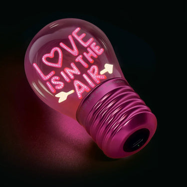 Deko-Tischlampe in Glühbirnenform - "Love Is in the Air" von LEGAMI, Produktansicht 2