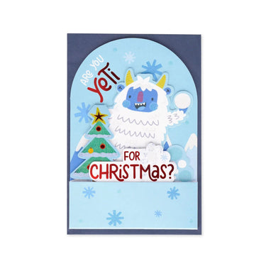 Pop-up-Weihnachtskarte "Yeti" von LEGAMI, Produktansicht 2