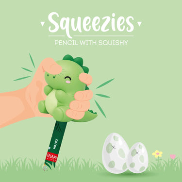 Anti-Stress-Bleistift mit Dinoaufsatz – „Squeezies – Dino“ • LEGAMI MILANO