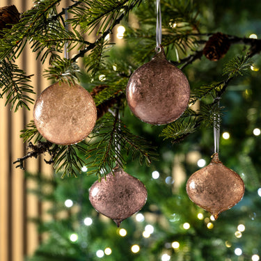 Weihnachtsbaumkugeln AUTENTICO 4er-Set 8 cm von LEONARDO