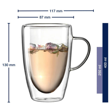 Doppelwandtassen DUO 4-er Set 400ml von LEONARDO