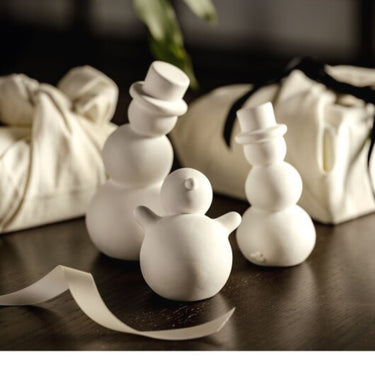 Schneemann "PABLITO" 6 cm Keramik von LEONARDO