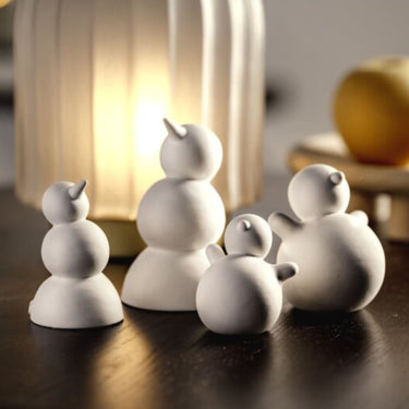 Schneemann "PAOLA" 9 cm Keramik von LEONARDO