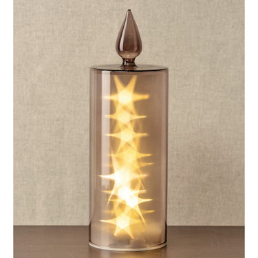 LED-Kerze GRAU SILENZIO 27 cm von LEONARDO