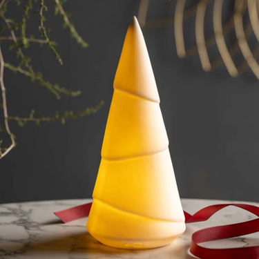 Porzellantanne STELLA 25,6 cm weiß mit LED von LEONARDO
