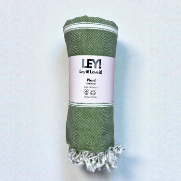 LEY! Plaid / Hamamtuch „Olive“ – Produktansicht 2
