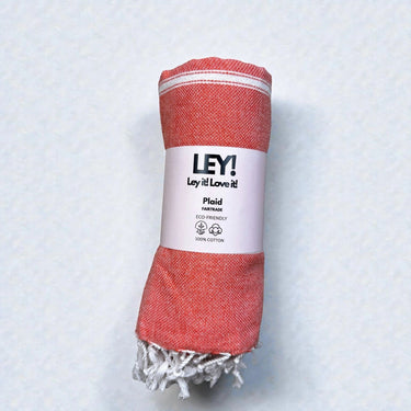 LEY! Plaid / Hamamtuch „Koralle“ – Produktansicht 2