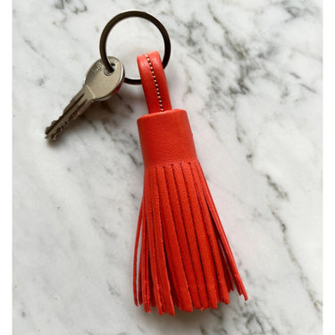 LEY! Leder-Schlüsselanhänger - Orange – Produktansicht 2