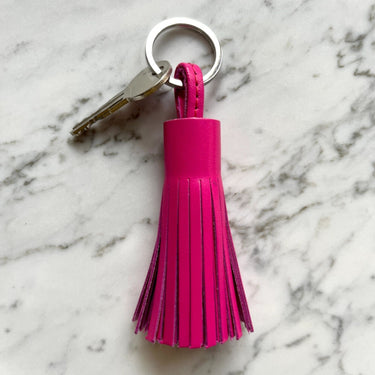 LEY! Leder-Schlüsselanhänger - Pink – Produktansicht 2