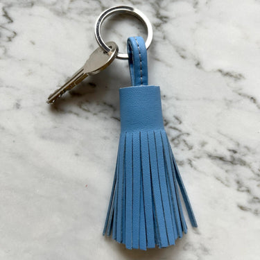LEY! Leder-Schlüsselanhänger - Blau – Produktansicht 2