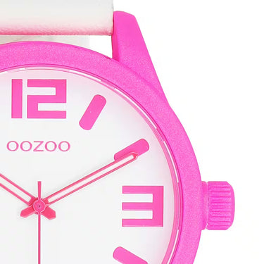 Damenuhr Timepieces Weiß / Pink C0903 • OOZOO