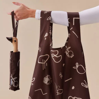 faltbare Tasche „Fruits & Shapes in Chocolate“ von Original Duckhead – Produktansicht 2