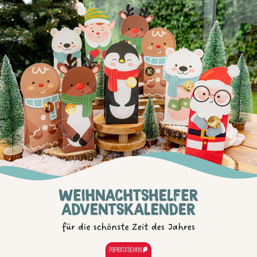 Adventskalender – Weihnachtshelfer • Papierdrachen