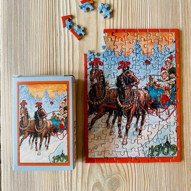 SCHLITTENFAHRT – 99 Teile Minipuzzle • Penny Puzzle