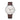 Herrenuhr Automatik "Hamburg" Silber-satiniert Silber Vintage Mokka • Sternglas