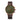 Herrenuhr Chrono "Hamburg" Dunkelgrün Bronze Vintage Mokka • Sternglas