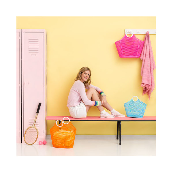 Einkaufstasche Shopper Sun Jellies Fiesta Shopper Made in Thailand Farbe:Berry Pink 100% recyceltes Material 